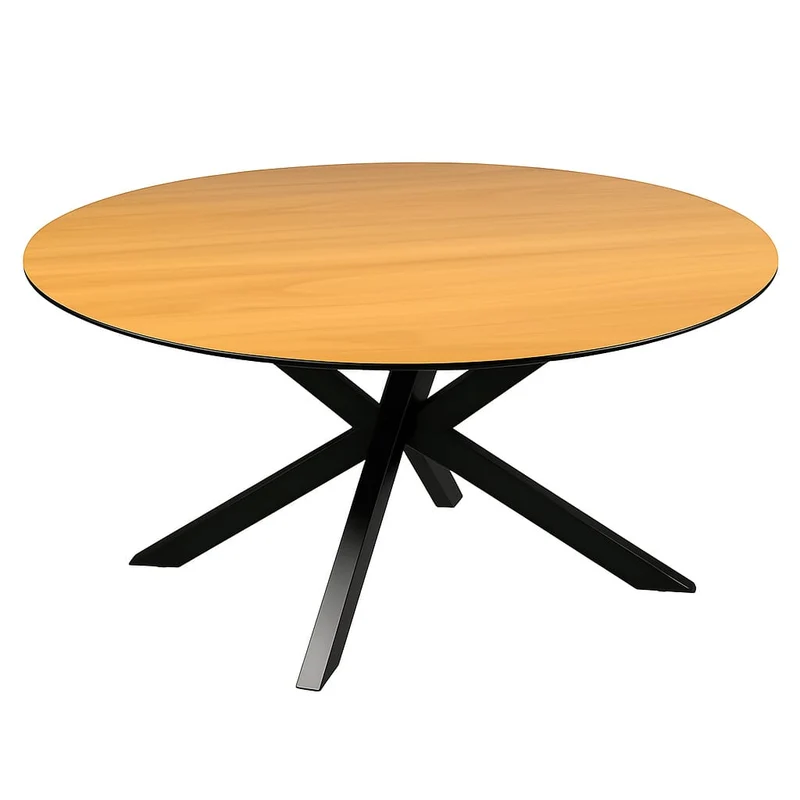 Runder Esstisch 110 cm aus Eiche massiv